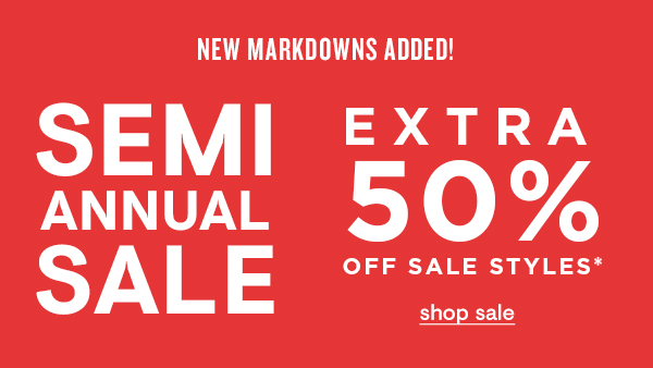 Up to 50% off sale styles