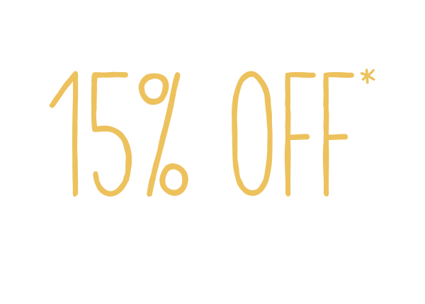 enjoy 15% off your favorite styles before they're gone