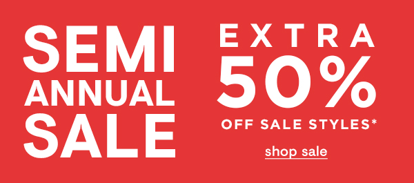 Extra 50% off sale styles