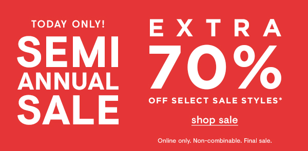 Extra 70% off sale styles