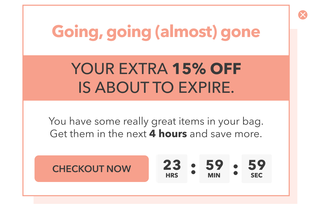 Your EXTRA 15 OFF is expiring... Shapermint