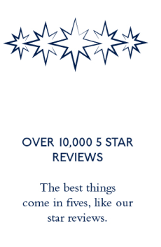 BBk OVER 10,000 5 STAR REVIEWS The best things come in fives, like our star reviews. 