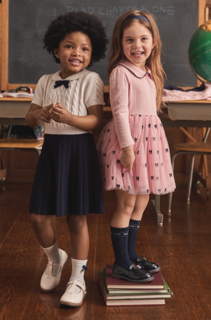 Girls Apple Ponte Peplum Dress - Apple Orchard
