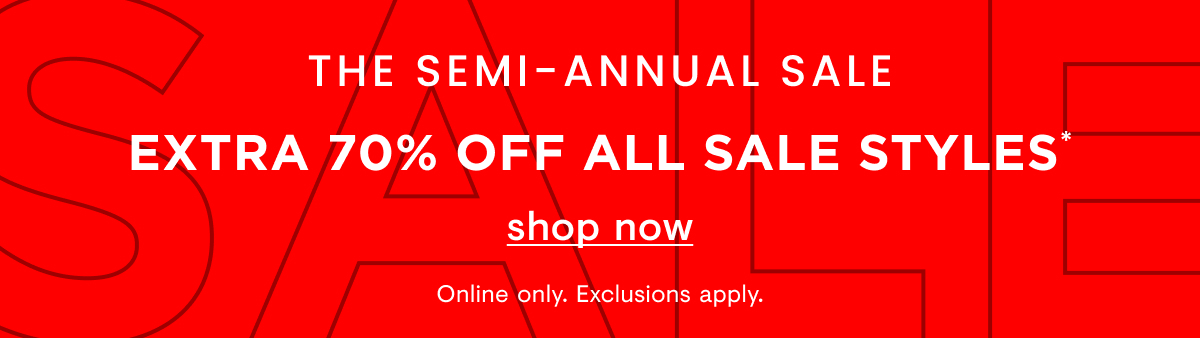 Select sale styles 70% off