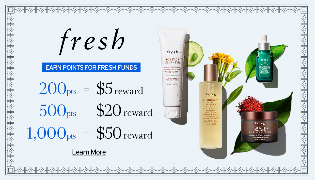 Fresh Rewards – Earn points for Fresh funds! – Learn More